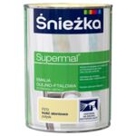 Farba emaliowa olejno-ftalowa Supermal połysk kość słoniowa 0,8 l Śnieżka