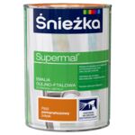 Farba emaliowa olejno-ftalowa Supermal pomarańczowy 0,8 l Śnieżka 