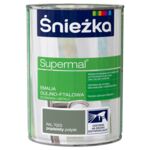 Farba emaliowa olejno-ftalowa Supermal popielaty 0,8 l Śnieżka 