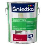 Farba emaliowa olejno-ftalowa Supermal czerwona 5 l Śnieżka 