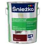 Farba emaliowa olejno-ftalowa Supermal mahoń 5 l Śnieżka 