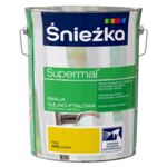 Farba emaliowa olejno-ftalowa Supermal żółty 5 l Śnieżka 