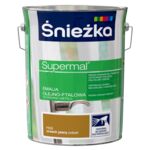Farba emaliowa olejno-ftalowa Supermal orzech jasny 5 l Śnieżka 