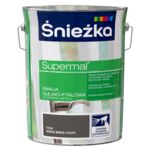 Farba emaliowa olejno-ftalowa Supermal szary jasny 5 l Śnieżka 