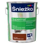Farba emaliowa olejno-ftalowa Supermal orzech średni 5 l Śnieżka 