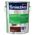 Farba emaliowa olejno-ftalowa Supermal brązowy 5 l Śnieżka 