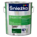 Farba emaliowa olejno-ftalowa Supermal zielony 10 l Śnieżka 