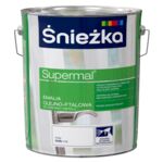 Farba emaliowa olejno-ftalowa Supermal mat biały 10 l Śnieżka