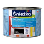 Farba emaliowa Supermal akrylowy czarny 0,4 l Śnieżka 