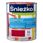 Farba emaliowa Supermal akrylowy czerwona 0,5 l Śnieżka 