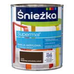 Farba emaliowa Supermal akrylowy brąz 0,8 l Śnieżka 