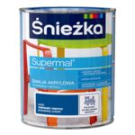 Farba emaliowa Supermal akrylowy niebieski ciemny 0,8 l Śnieżka 