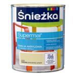 Farba emaliowa Supermal akrylowy bezowy 0,8 l Śnieżka 