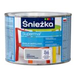 Farba emaliowa Supermal akrylowy A351 platynowy SAT 0,4 l Śnieżka 