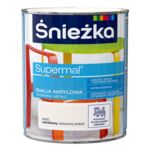 Farba emaliowa Supermal akrylowy A350 waniliowy SAT 0,8 l Śnieżka 