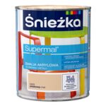 Farba emaliowa Supermal akrylowy A503 piaskowy MAT 0,4 l Śnieżka 