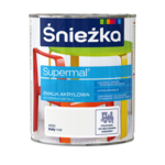 Farba emaliowa Supermal akrylowy A500 biały MAT 0,8 l Śnieżka 