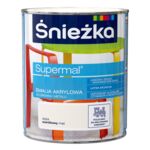 Farba emaliowa Supermal akrylowy A504 waniliowy MAT 0,8 l Śnieżka 