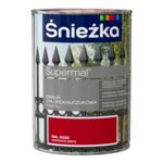 Emalia chlorokauczukowa Supermal czerwona jasna 900 ml Śnieżka 