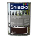 Emalia chlorokauczukowa Supermal brąz ciemny 900 ml Śnieżka 