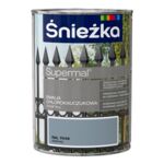 Emalia chlorokauczukowa Supermal stalowy 0,9 l Śnieżka 
