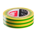 Taśma izolacyjna 924, 19 mm x 10 m bezołowiowa, żółto-zielona SCLEY
