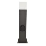 Lampa POLUX New York 1 x E27 44cm grafitowa +gniazdo