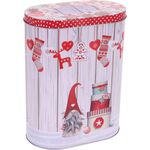 Puszka świąteczna 17 x 10 x 22 cm owal