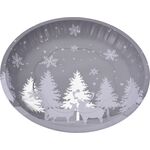 Talerz świąteczny okrągły 25,5 x 3