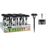 Lampa solarna czarna 12,5 x 30 x 12,5 cm