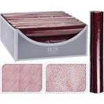 Materiał dekoracyjny burgund 30 x 500 cm mix