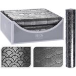 Materiał dekoracyjny z nadrukiem ciemnoszary 28 x 250 cm mix