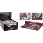 Materiał dekoracyjny burgund z szampańskim nadrukiem 28 x 270 cm mix