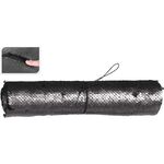 Materiał dekoracyjny duo cekiny brązowy / czarny 25 x 125 cm