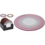 Podstawka pod świece z brokatem mix 0,4 x 20 cm