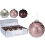 Bombka zdobiona 8 cm mix