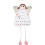 Kalendarz adwentowy Anioł ze złotymi skrzydłami i sercem 120 cm