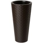 Donica RATTANA SLIM 30 ciemny brąz