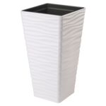 Donica SAHARA DUNES SLIM kwadrat 35 biały