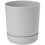 Doniczka SATINA z podstawką 13 platyna