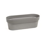 Skrzynka balkonowa Jersey 500 szara