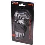 Klucze imbusowe krótkie z kulką 9 sztuk FASTER TOOLS