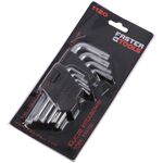 Klucze imbusowe TORX z otworem 9 sztuk FASTER TOOLS