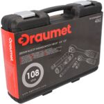 Klucze nasadowe 108 części 1/2” 1/4" DRAUMET