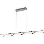 Zwis Cross 4 x 6 W chrom LED