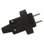 Wtyczka prosta IP65 guma czarna