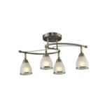 Plafon Liana 4 x E14 60W patyna
