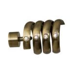 Zakończenie mosiądz antyczny SPIRALA 19 mm Bojanek