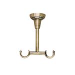 Wspornik mosiądz antyczny sufitowy podwójny 19+19 mm, długość 110 mm Bojanek
