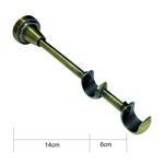 Wspornik podwójny 19/19 mm Renesans mosiądz antyczny